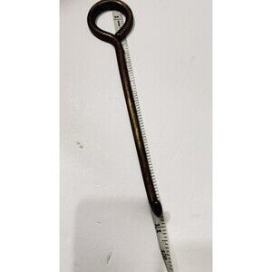 Vintage Brass 11 Inch Fireplace Damper Hook